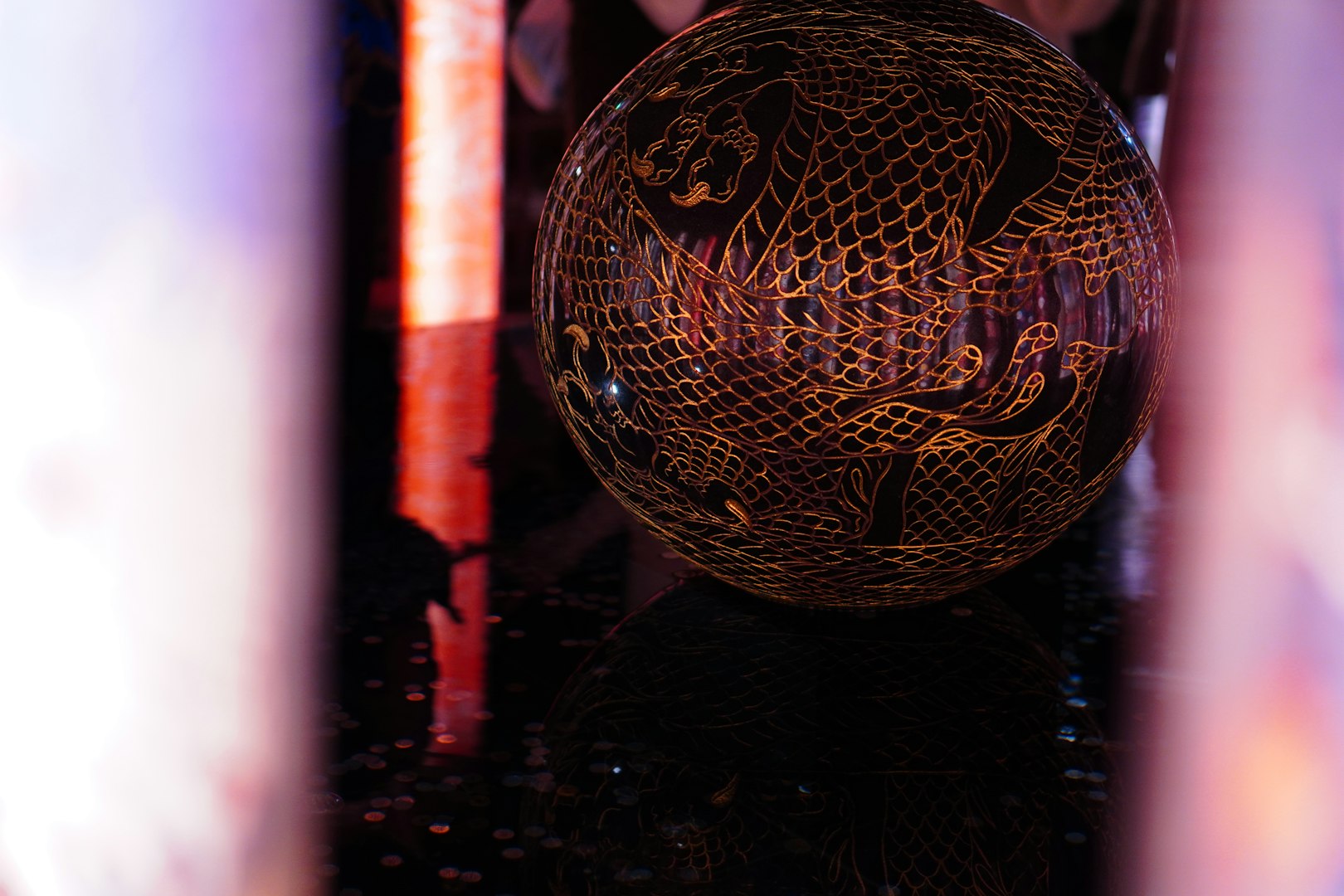 a close-up of a ball